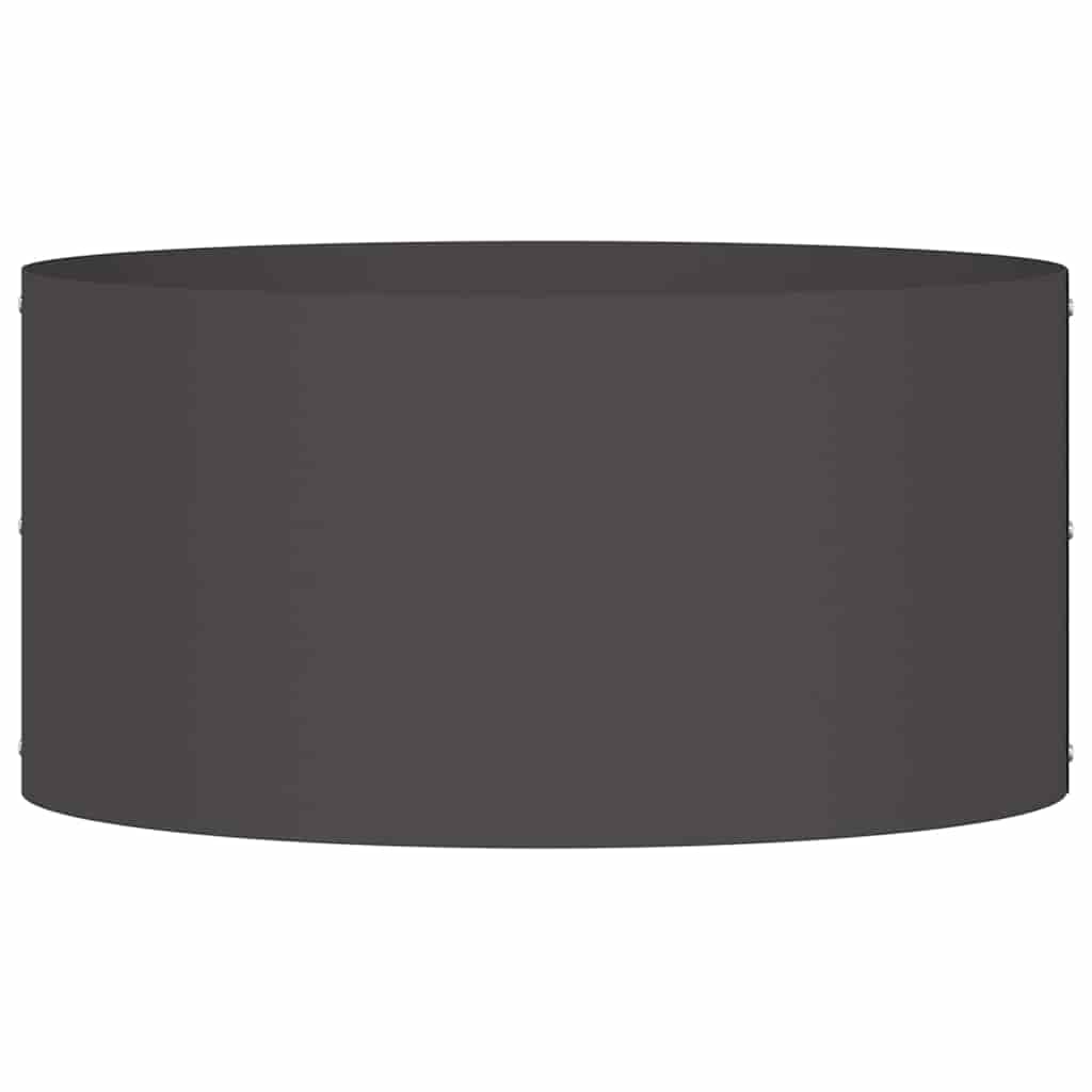 Garden Planters 5 pcs Black 40 x 40 x 20 cm Steel