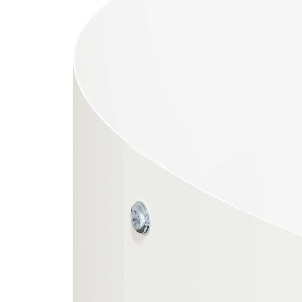 Garden Planters 5 pcs White 40 x 40 x 20 cm Steel