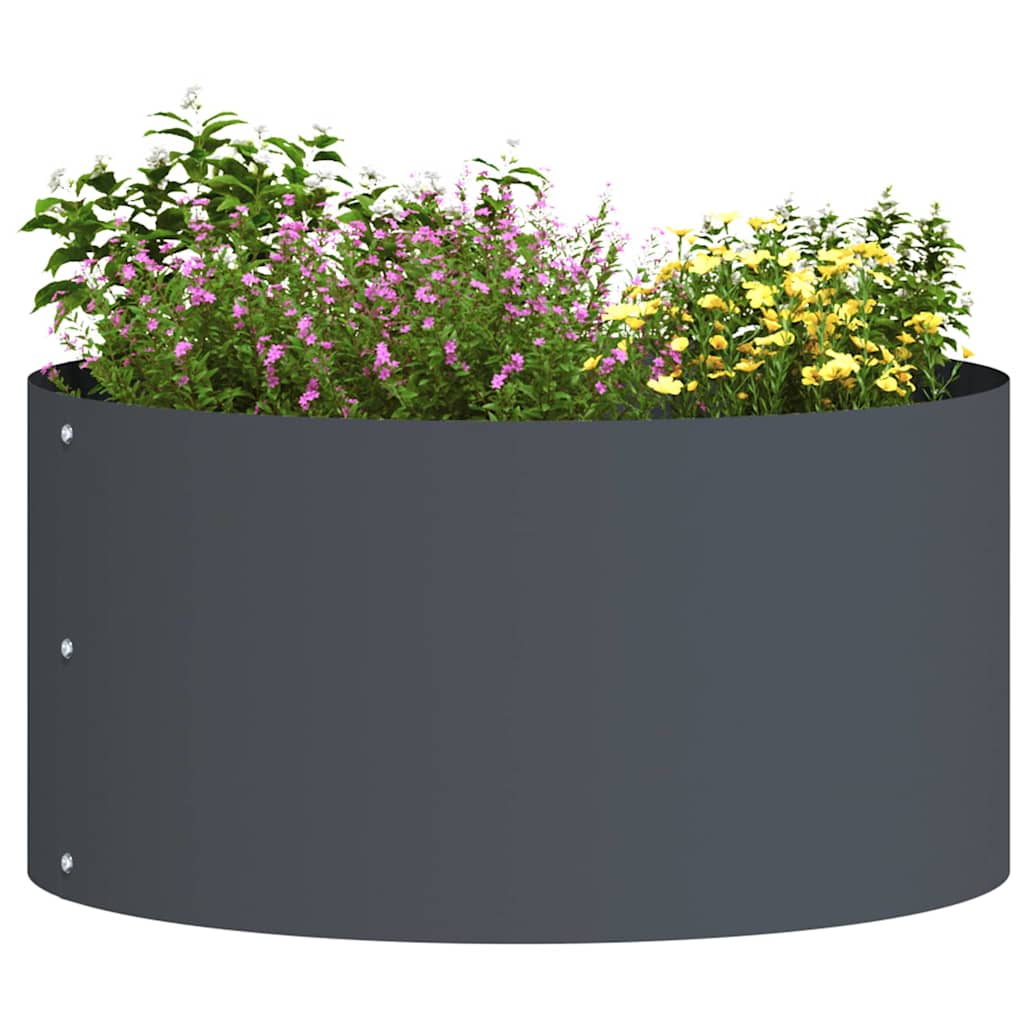 Garden Planter Anthracite 40 x 40 x 20 cm Steel
