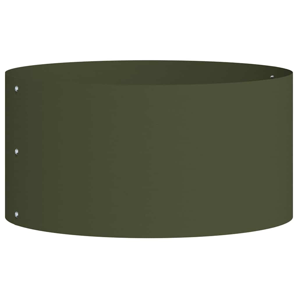 Garden Planters 5 pcs Olive green 40 x 40 x 20 cm Steel
