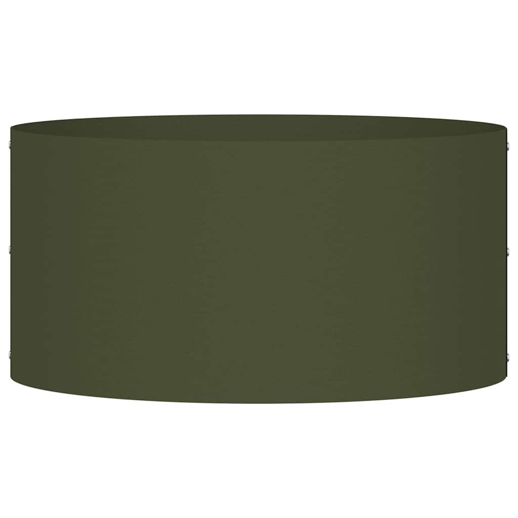 Garden Planters 5 pcs Olive green 40 x 40 x 20 cm Steel