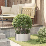 Garden Planter Silver 40 x 40 x 20 cm Stainless steel