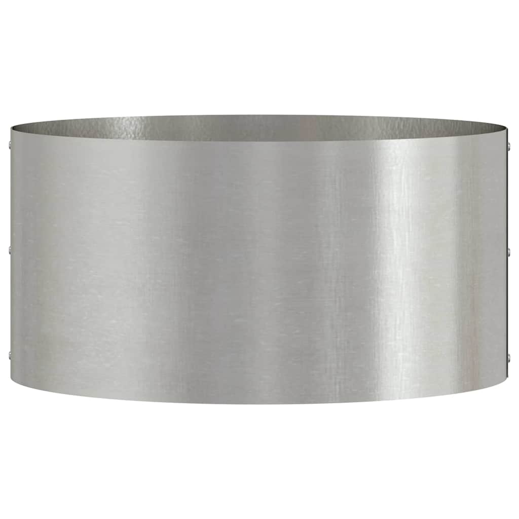 Garden Planter Silver 40 x 40 x 20 cm Stainless steel