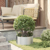 Garden Planters 5 pcs Silver 40 x 40 x 20 cm Galvanised steel