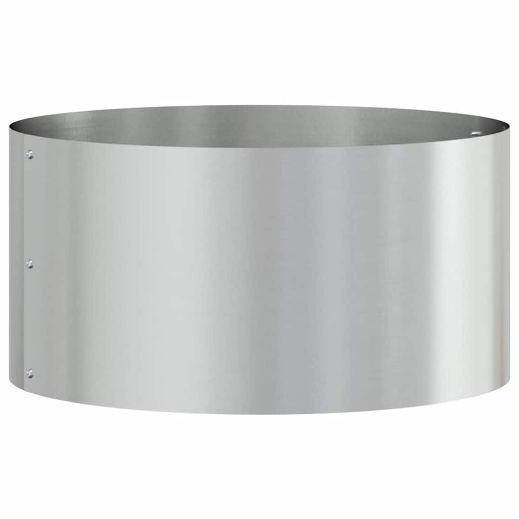 Garden Planters 5 pcs Silver 40 x 40 x 20 cm Galvanised steel