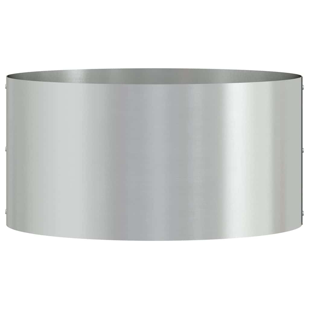 Garden Planters 5 pcs Silver 40 x 40 x 20 cm Galvanised steel