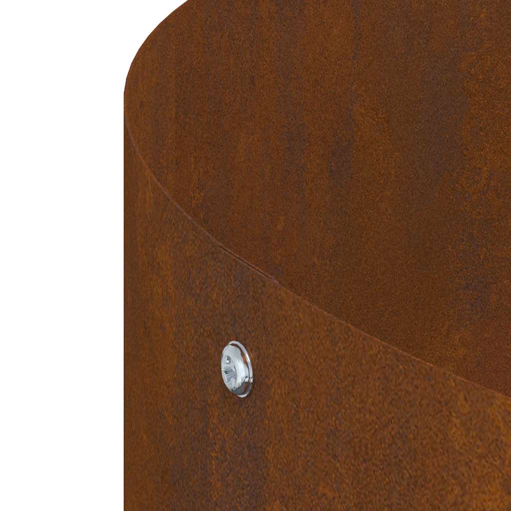 Garden Planter Brown 40 x 40 x 20 cm Corten steel