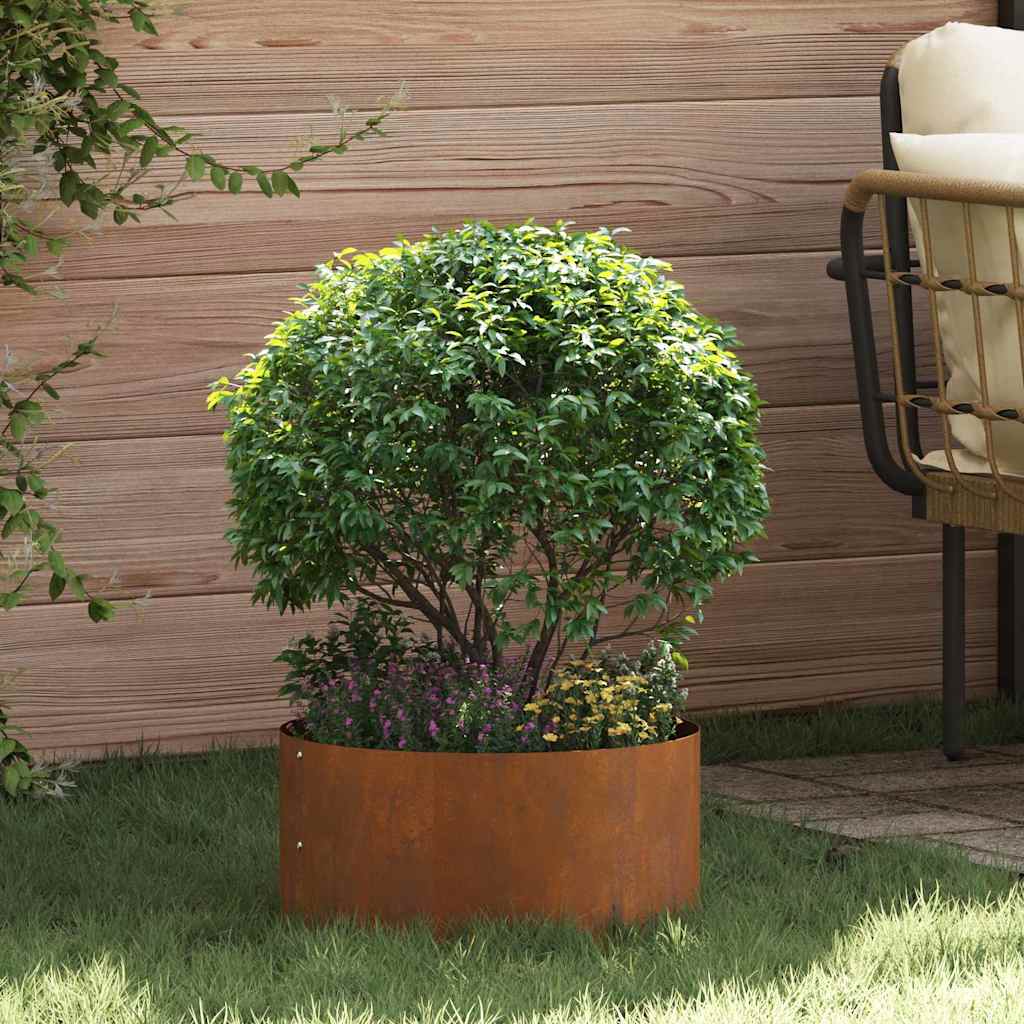 Garden Planter Brown 40 x 40 x 20 cm Corten steel