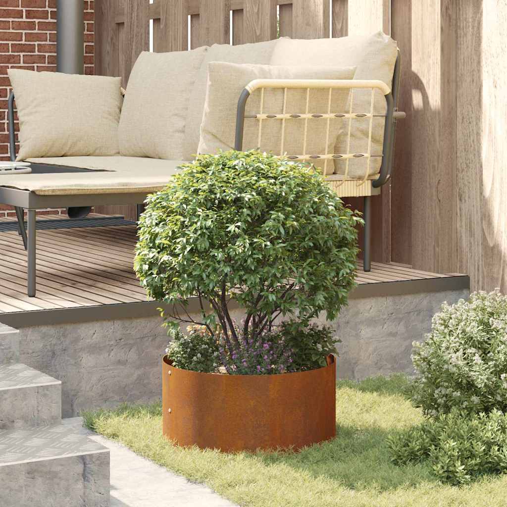 Garden Planter Brown 40 x 40 x 20 cm Corten steel