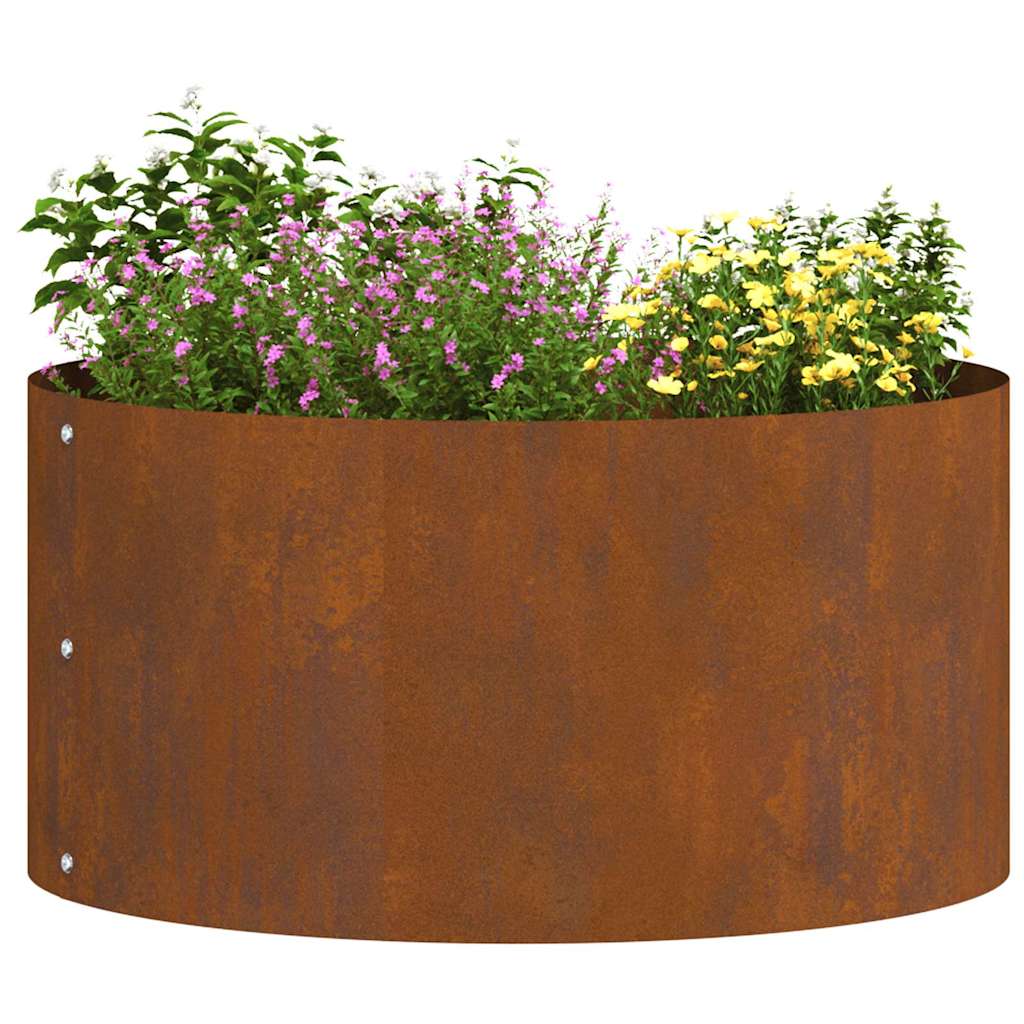 Garden Planter Brown 40 x 40 x 20 cm Corten steel