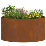 Garden Planter Brown 40 x 40 x 20 cm Corten steel