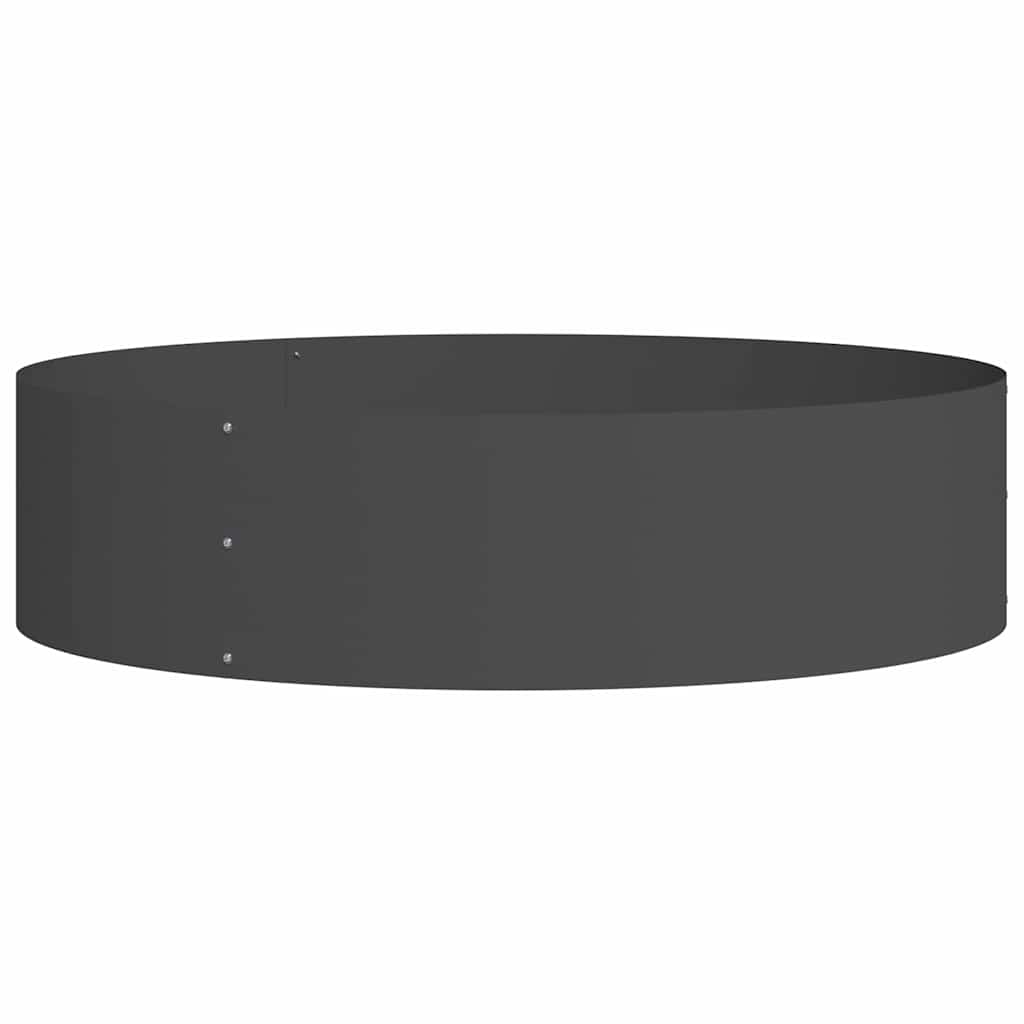 Garden Planters 5 pcs Black 80 x 80 x 20 cm Steel