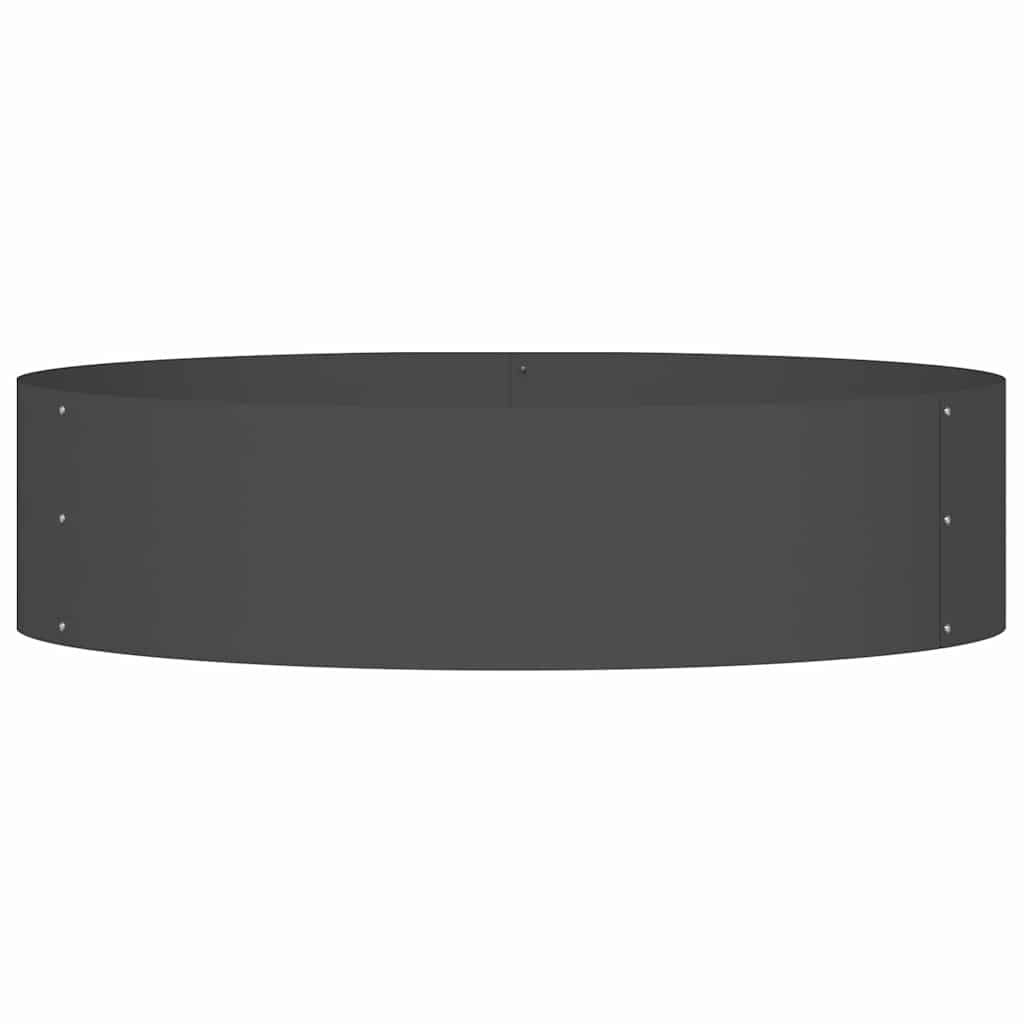 Garden Planters 5 pcs Black 80 x 80 x 20 cm Steel