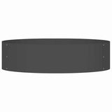 Garden Planters 5 pcs Black 80 x 80 x 20 cm Steel