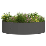 Garden Planters 5 pcs Black 80 x 80 x 20 cm Steel