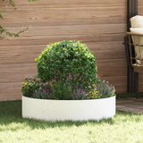 Garden Planter White 80 x 80 x 20 cm Steel