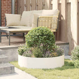 Garden Planter White 80 x 80 x 20 cm Steel