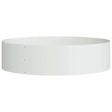 Garden Planter White 80 x 80 x 20 cm Steel