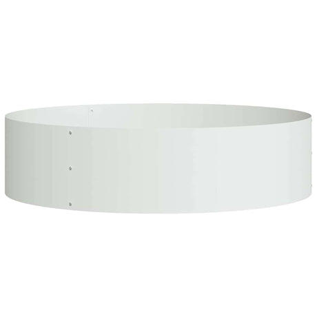 Garden Planter White 80 x 80 x 20 cm Steel