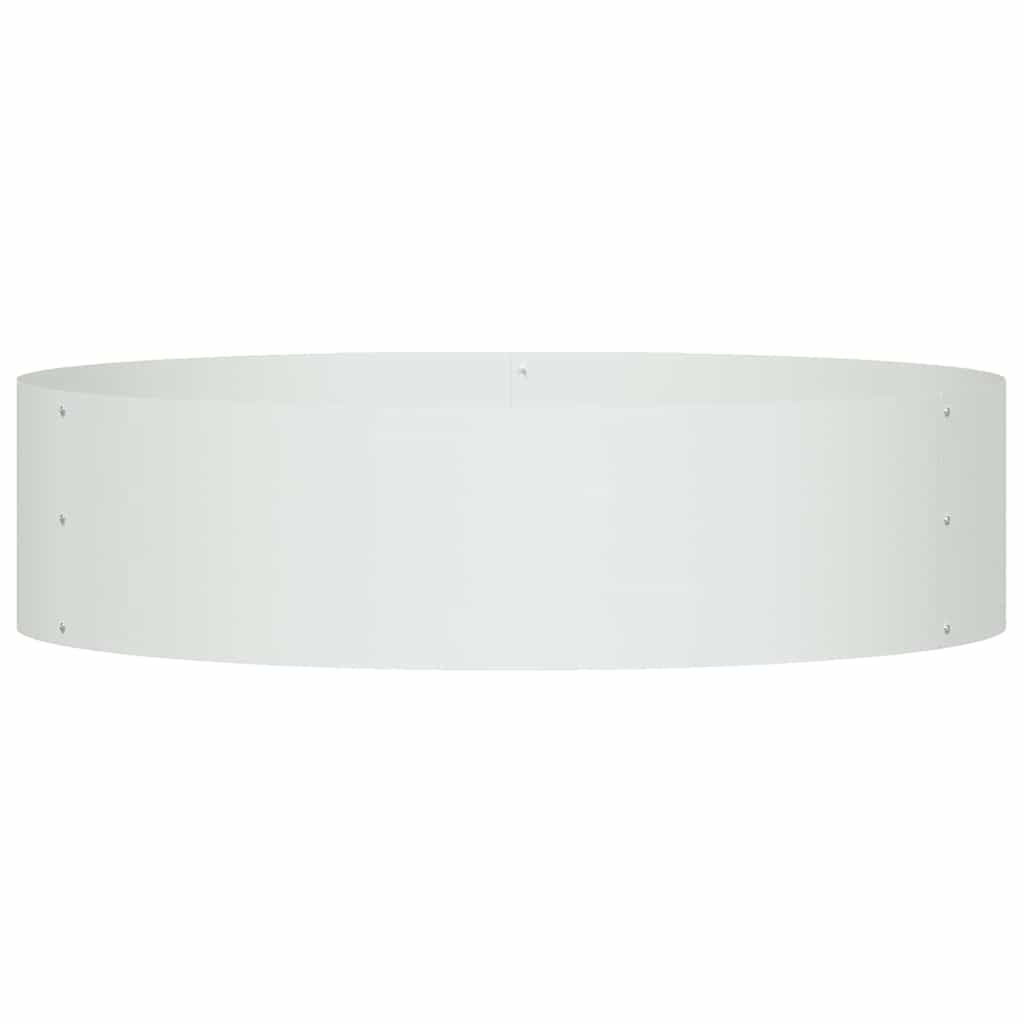 Garden Planter White 80 x 80 x 20 cm Steel