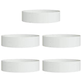 Garden Planters 5 pcs White 80 x 80 x 20 cm Steel