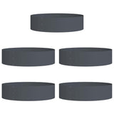 Garden Planters 5 pcs Anthracite 80 x 80 x 20 cm Steel