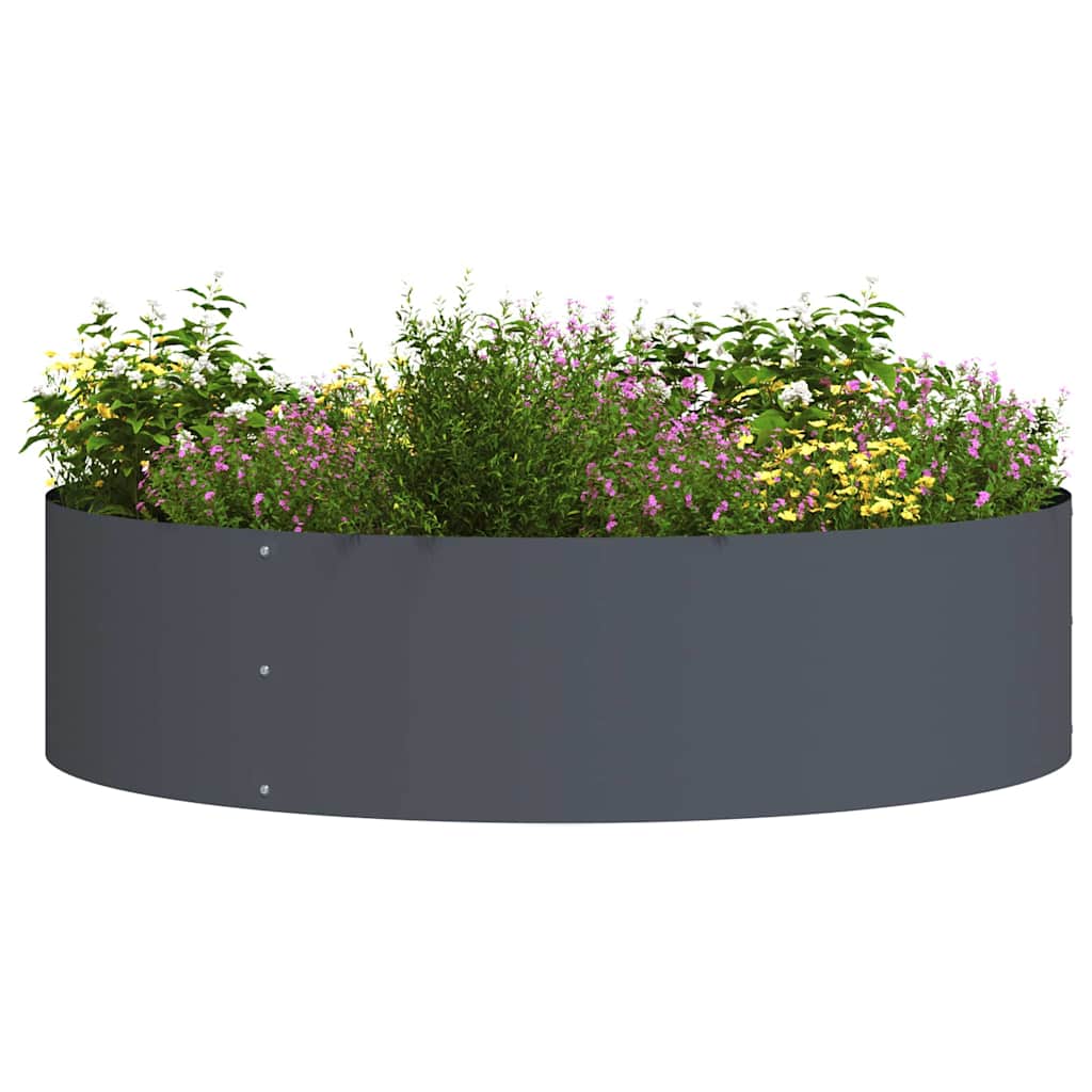 Garden Planters 5 pcs Anthracite 80 x 80 x 20 cm Steel