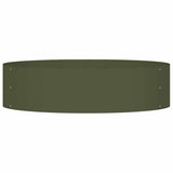 Garden Planters 5 pcs Olive green 80 x 80 x 20 cm Steel