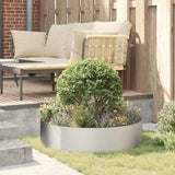 Garden Planters 5 pcs Silver 80 x 80 x 20 cm Stainless steel