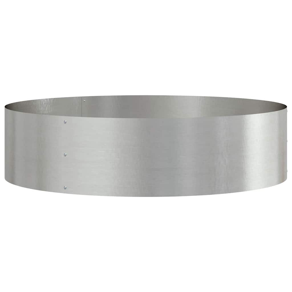 Garden Planters 5 pcs Silver 80 x 80 x 20 cm Stainless steel