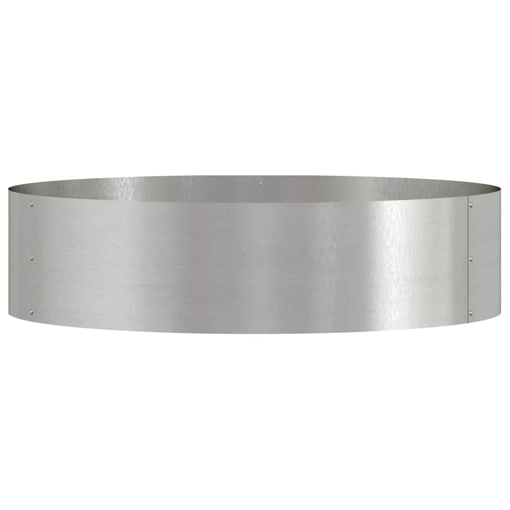 Garden Planters 5 pcs Silver 80 x 80 x 20 cm Stainless steel