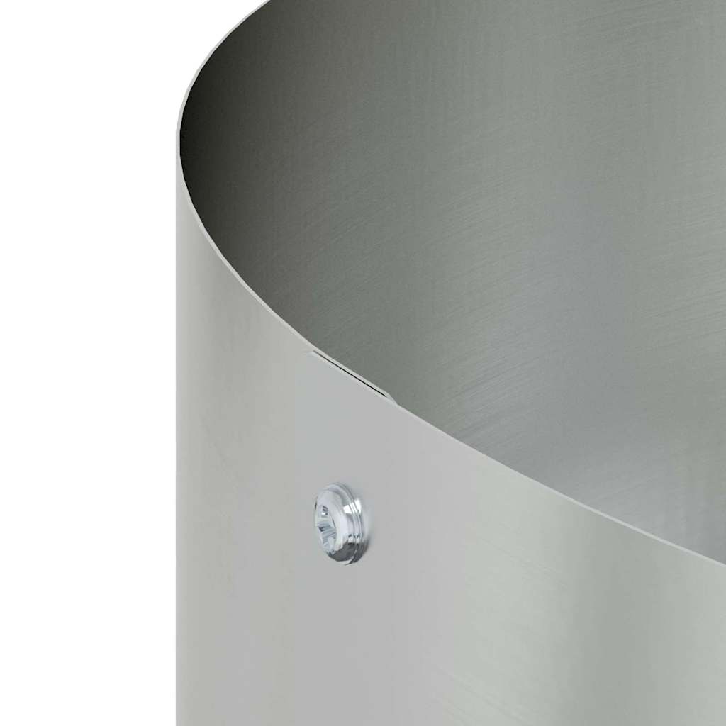 Garden Planters 5 pcs Silver 80 x 80 x 20 cm Galvanised steel