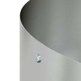 Garden Planters 5 pcs Silver 80 x 80 x 20 cm Galvanised steel