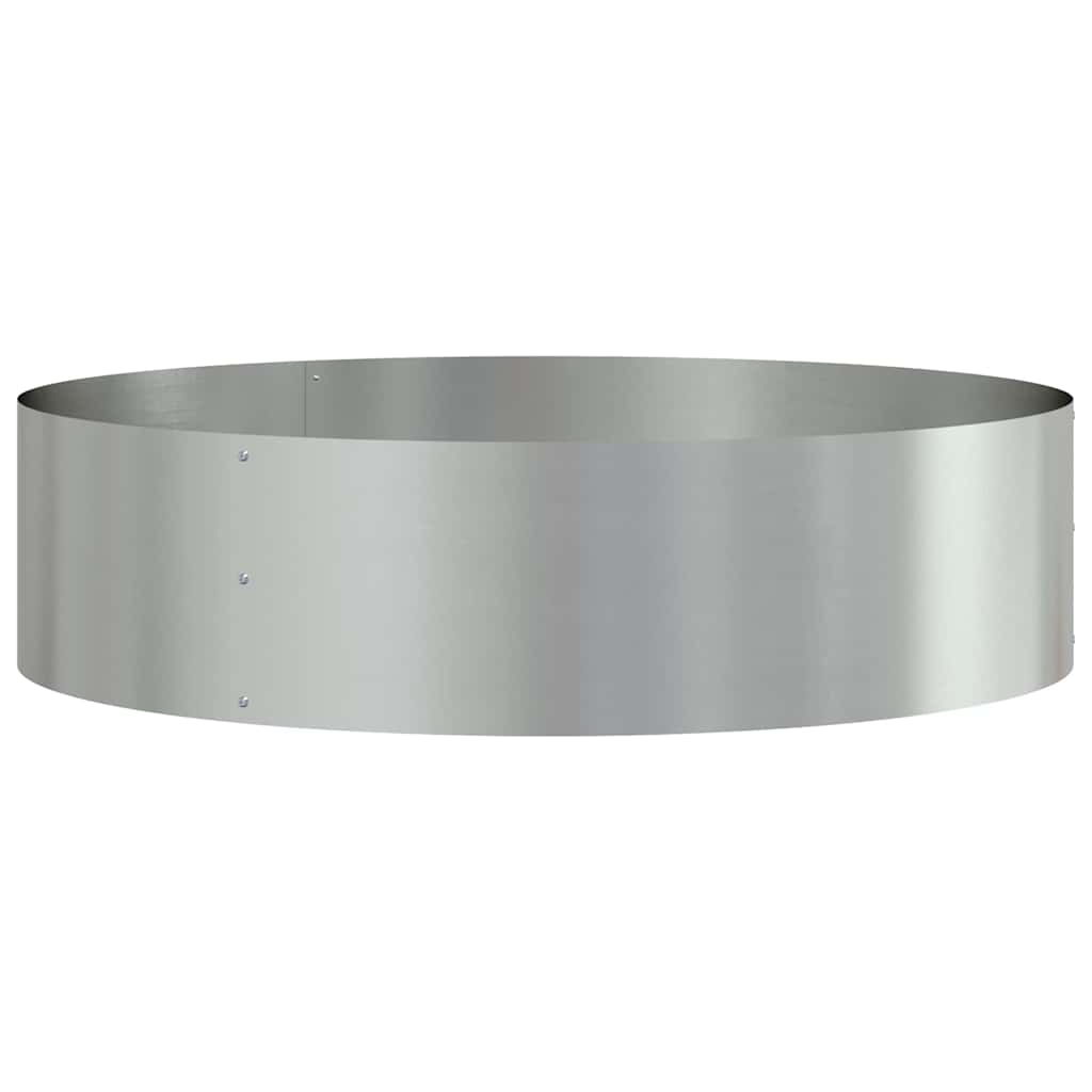 Garden Planters 5 pcs Silver 80 x 80 x 20 cm Galvanised steel