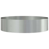 Garden Planters 5 pcs Silver 80 x 80 x 20 cm Galvanised steel
