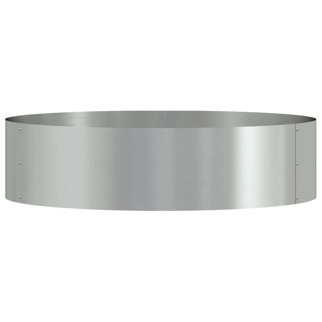 Garden Planters 5 pcs Silver 80 x 80 x 20 cm Galvanised steel