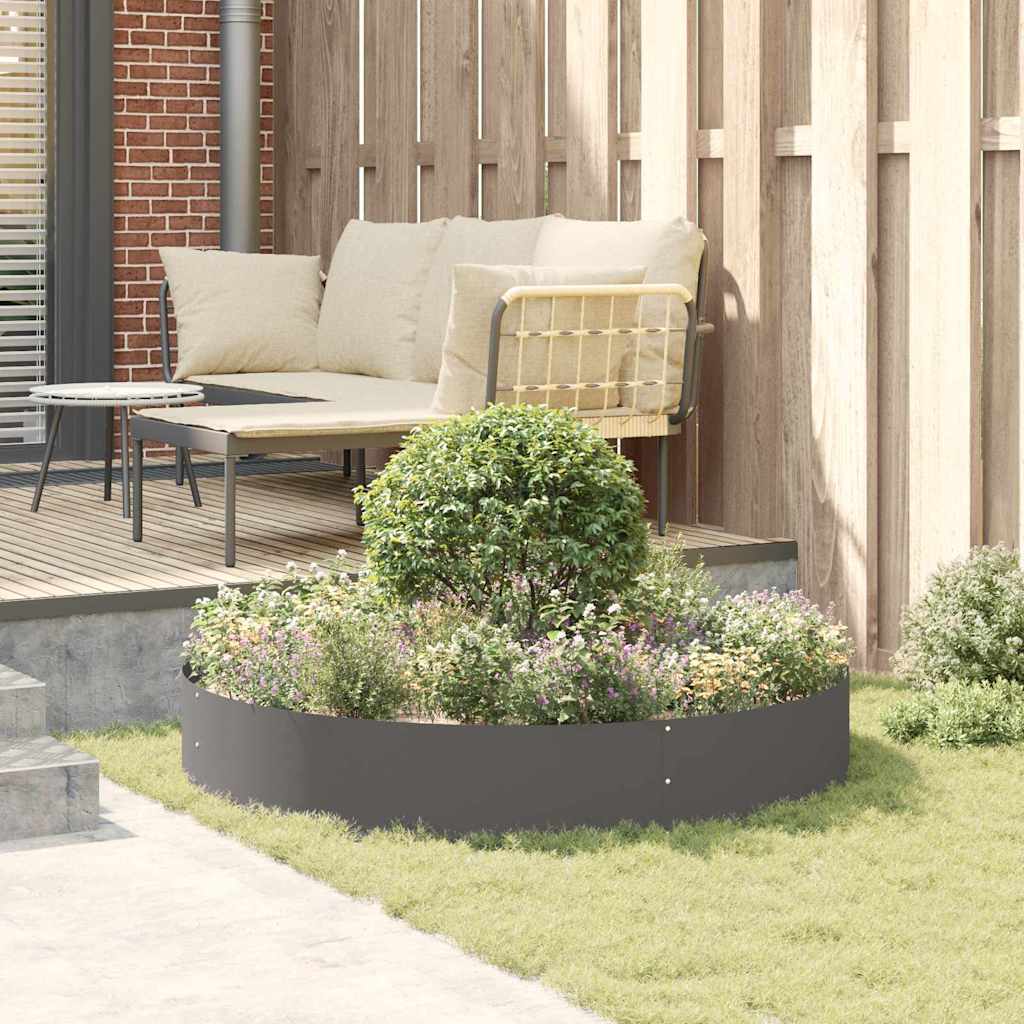 Garden Planter Black 120 x 120 x 20 cm Steel