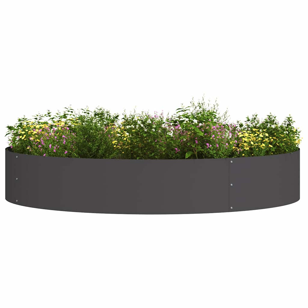Garden Planter Black 120 x 120 x 20 cm Steel