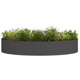 Garden Planter Black 120 x 120 x 20 cm Steel