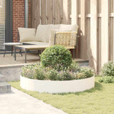 Garden Planter White 120 x 120 x 20 cm Steel