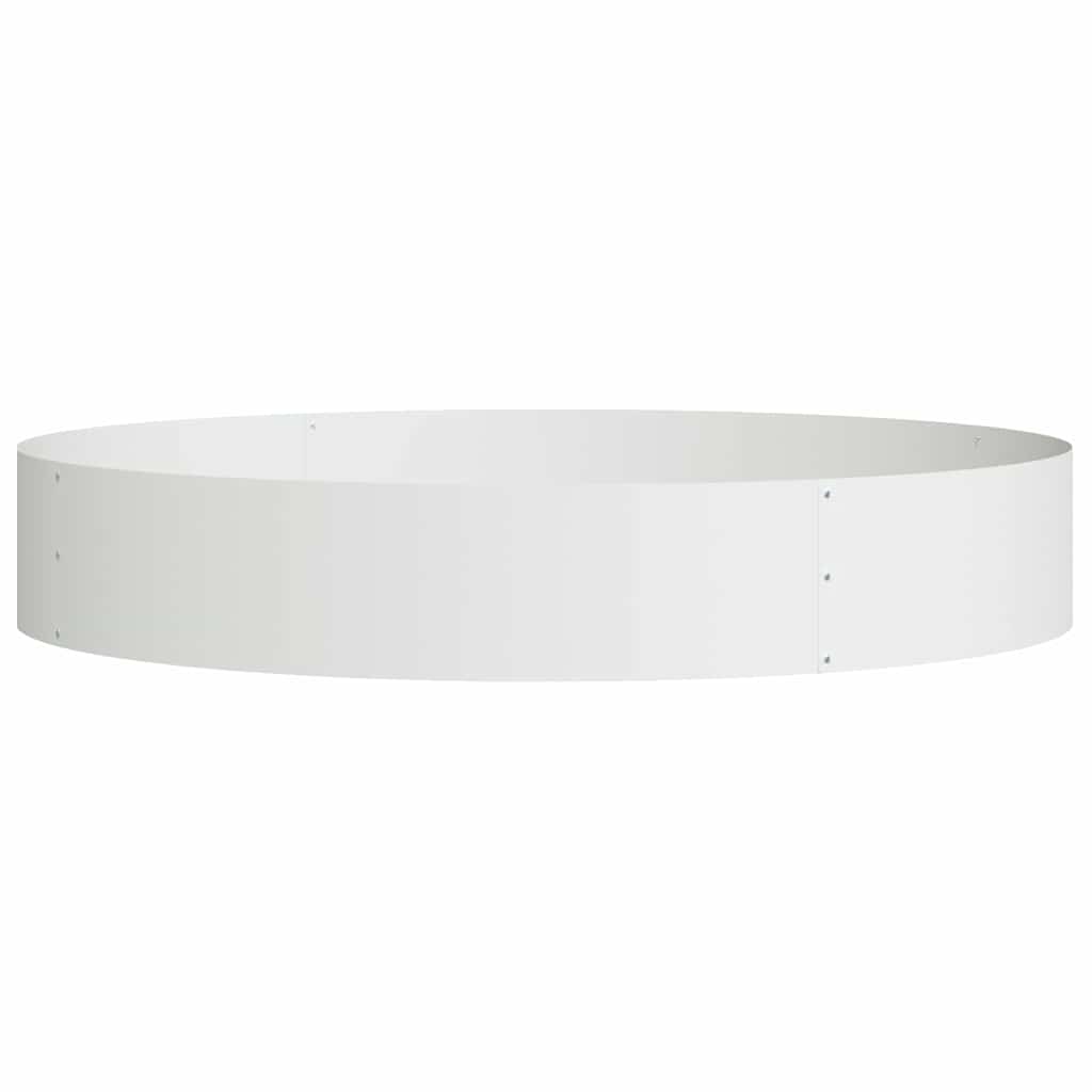 Garden Planter White 120 x 120 x 20 cm Steel
