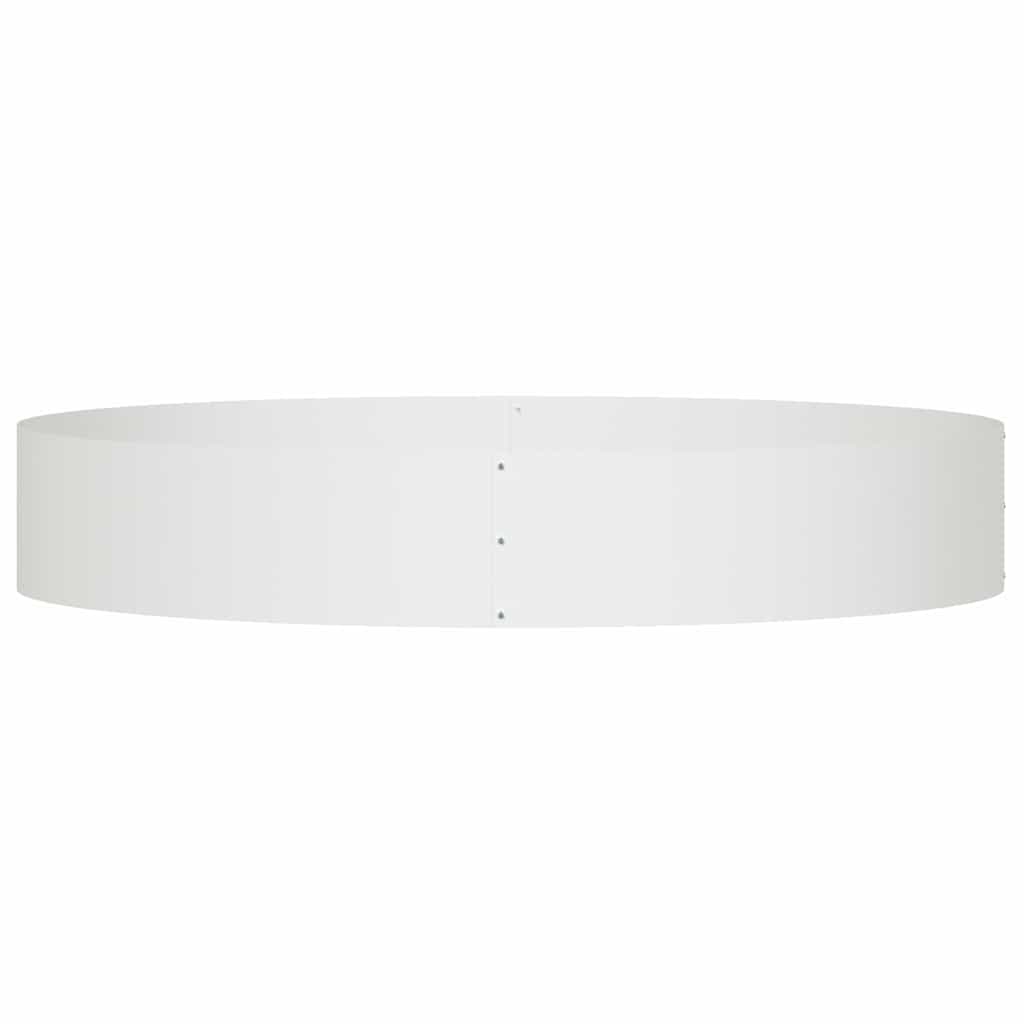 Garden Planter White 120 x 120 x 20 cm Steel