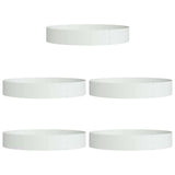 Garden Planters 5 pcs White 120 x 120 x 20 cm Steel