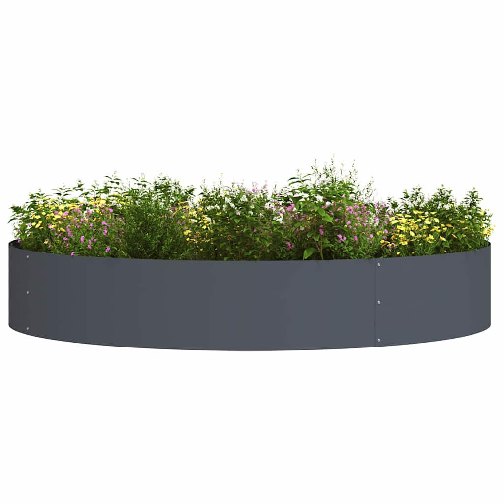 Garden Planters 5 pcs Anthracite 120 x 120 x 20 cm Steel