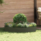 Garden Planters 5 pcs Olive green 120 x 120 x 20 cm Steel