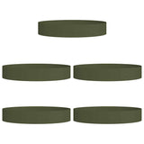 Garden Planters 5 pcs Olive green 120 x 120 x 20 cm Steel