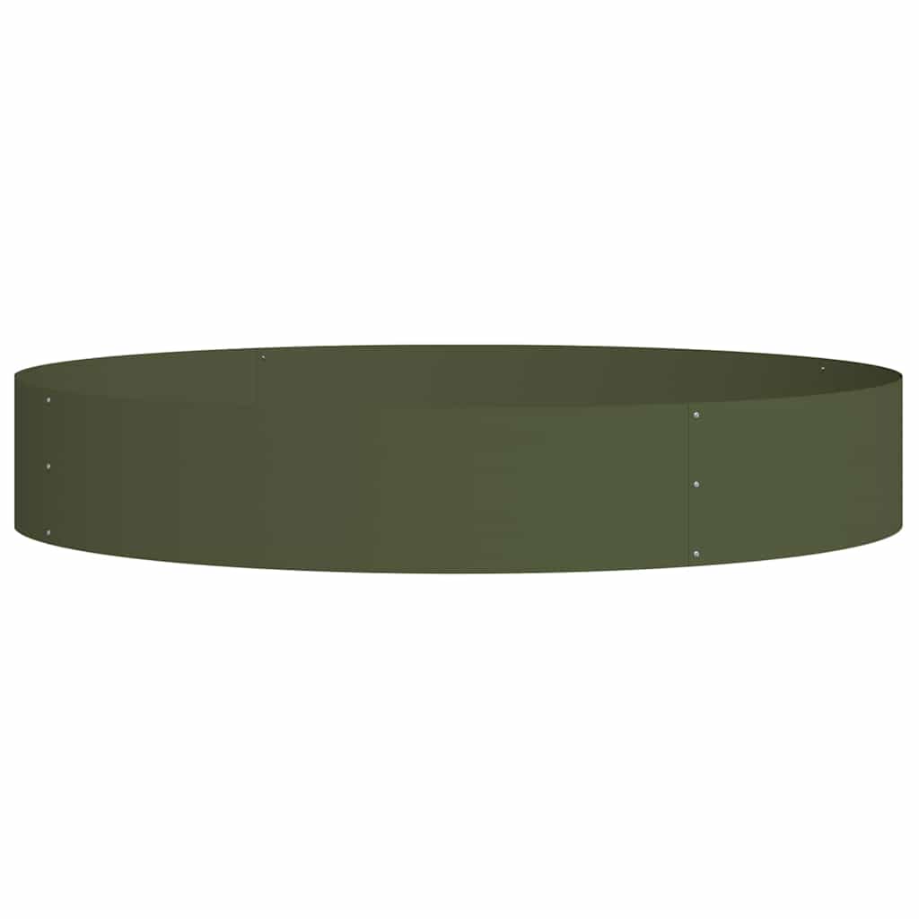 Garden Planters 5 pcs Olive green 120 x 120 x 20 cm Steel