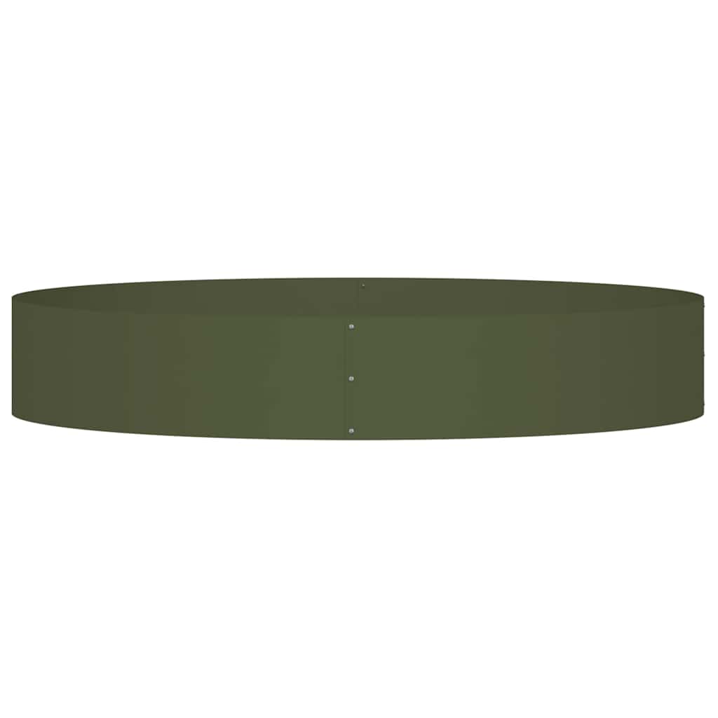 Garden Planters 5 pcs Olive green 120 x 120 x 20 cm Steel