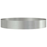 Garden Planter Silver 120 x 120 x 20 cm Stainless steel