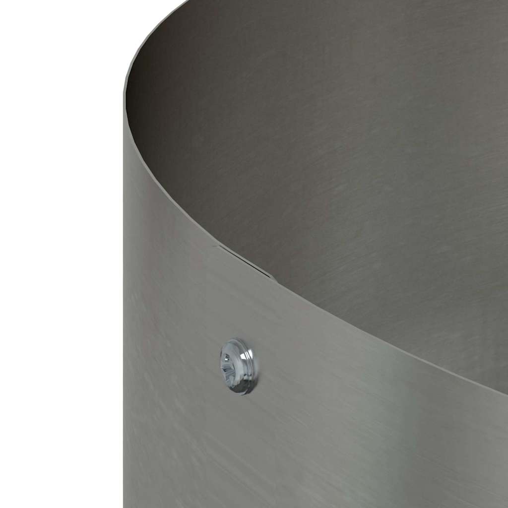 Garden Planters 5 pcs Silver 120 x 120 x 20 cm Galvanised steel